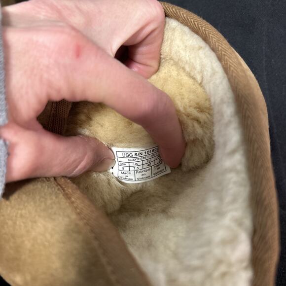 UGG Womens Size 9 40 Suede Shearling Classic Tall II Pull On Warm Boots 1016224 - Picture 7 of 9